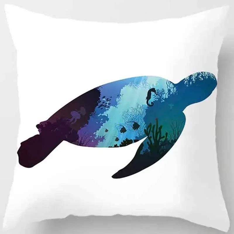 Animal Outline Pattern Decorative Pillow Cover Car Sofa Square Cushion Pillow Cover