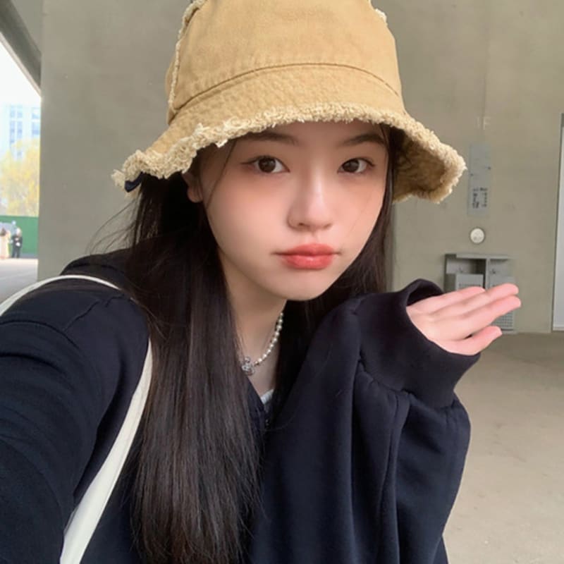 LOOKING4U On the Moment Reversible Pray Bucket Hat C1 Beige