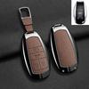 Metal+Leather Car Key Cover Shell Fob For Bentley Bentayga - 2Ahmv-Yk1 Car Key Case Cover For Bentley Keyring Accessorie