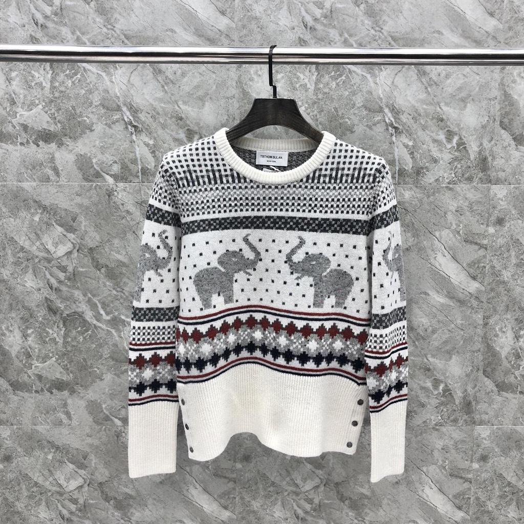 Unisex High-Quality Elephant Wool Sweater - Casual, Versatile, Trendy, Round-Neck for Autumn/Winter