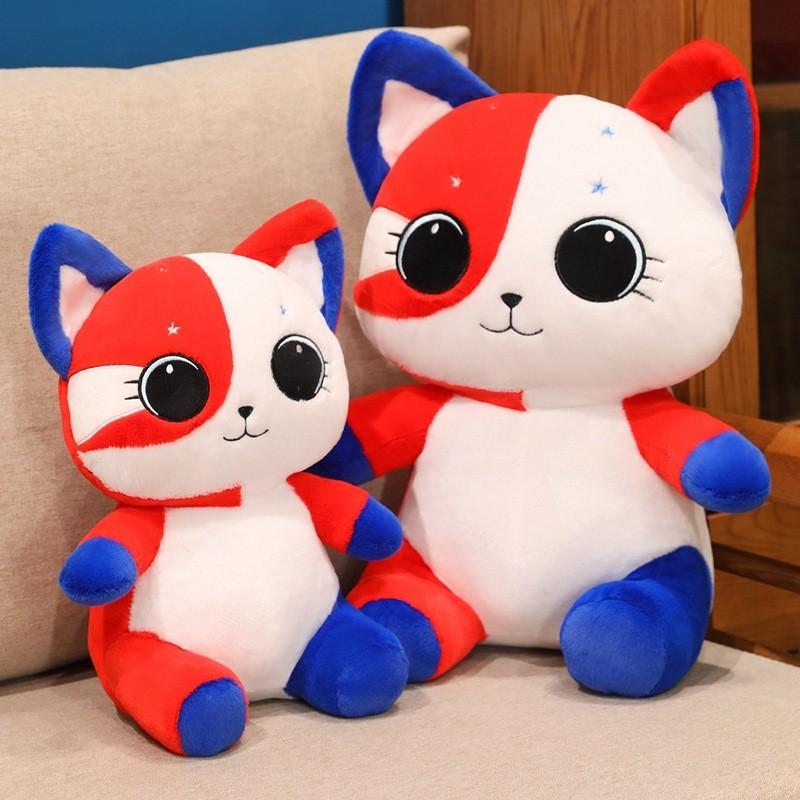Plush Cat Toy With American Flag Design For Kids And Adults