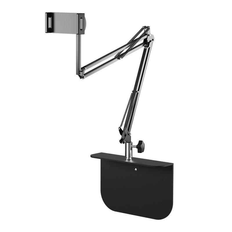 Adjustable Metal Bedside Phone Tablet Stand Desk Bed Use Hidden Design Multi-Angle Support Holder