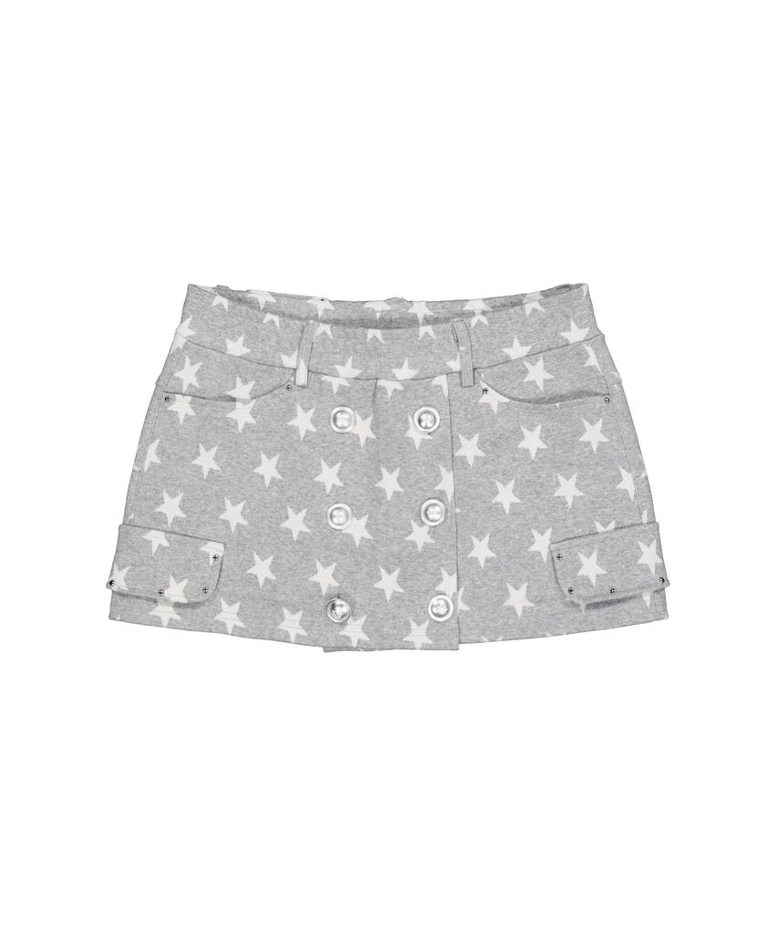 Setup Exe Star Double Button Skirt Pants / Gray