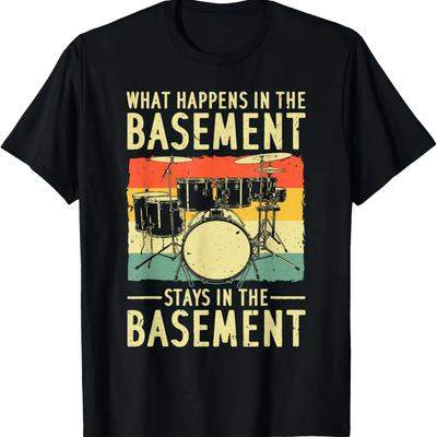 Art de Batterie Amusant Pour Hommes Femmes Drumline Batterie Batteur T-Shirt (2)