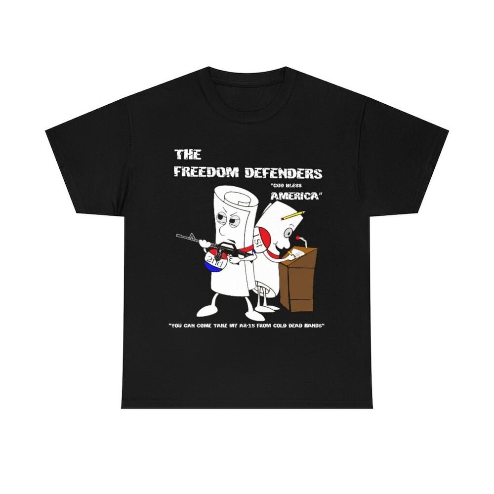 Freedom Defenders Bill of Rights 1A and 2A Short Sleeve Tee Unisex T-Shirt L