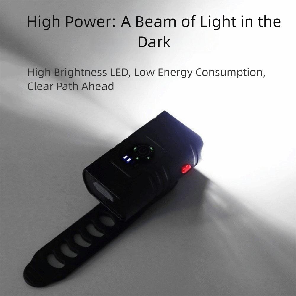 Smart Sensor LED Bike Front Light Aluminum Zinc Zinc Alloy Bicycle Front Lamp Outdoor Flash Light