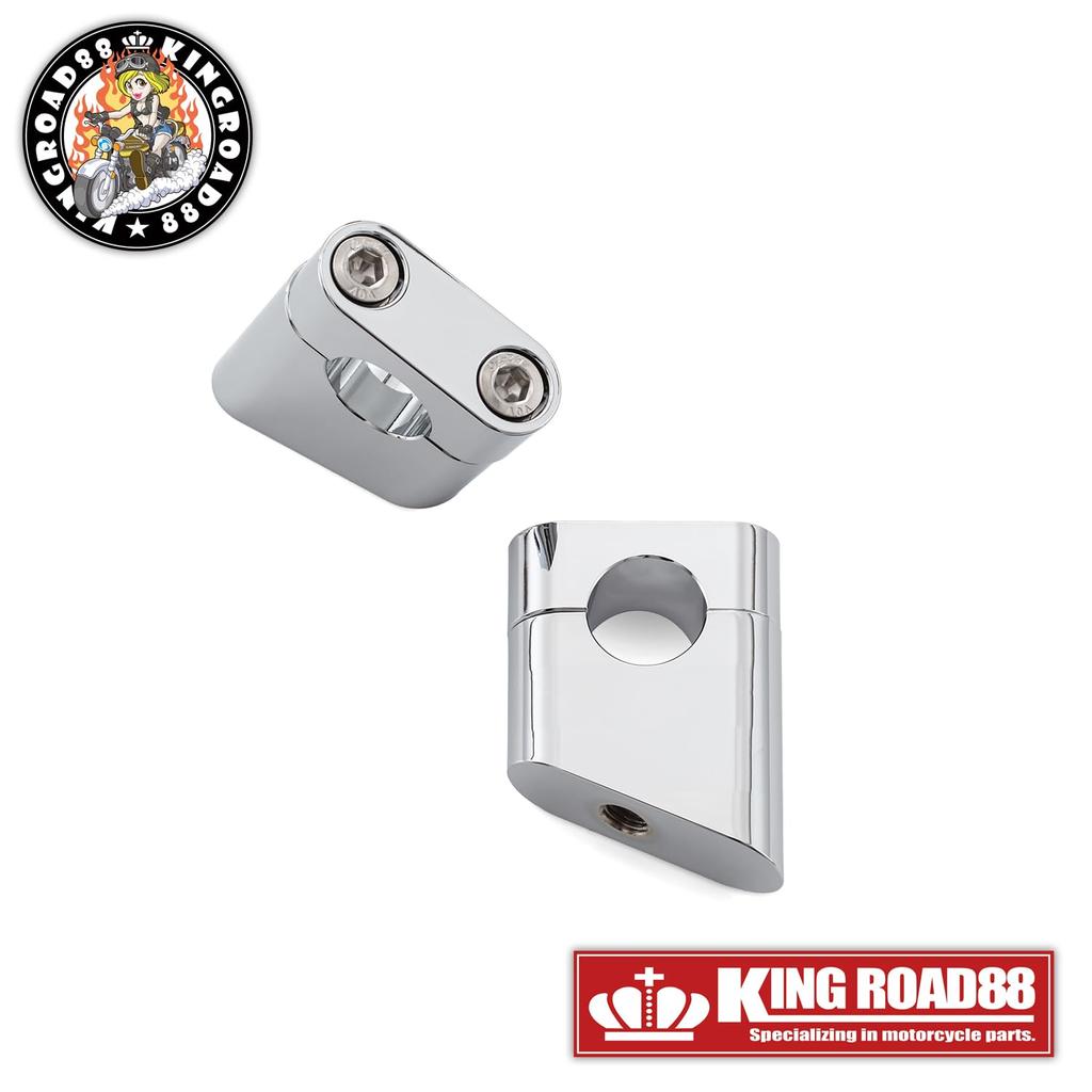 King Road 88 Yamaha XJR400 4HM Chrome Plated Handle Clamp Setback Holder
