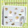 20pcs Retro-Style Soft Magnetic Refrigerator Magnets - Creative DIY Palace-Inspired Stickers