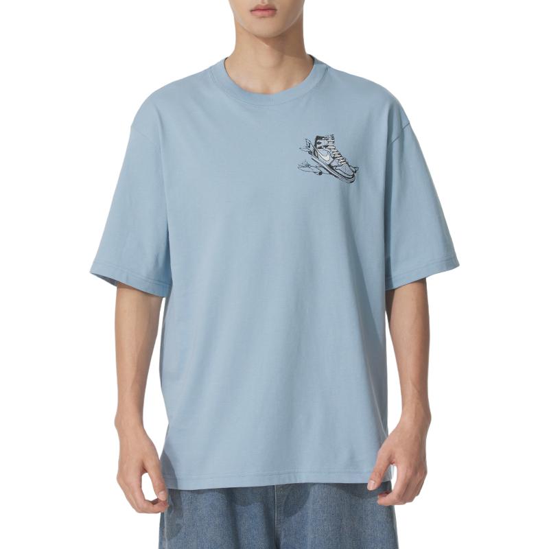 

Nike Дышащая повседневная футболка с коротким рукавом и круглым вырезом для занятий спортом, мужские топы HQ8973427 L