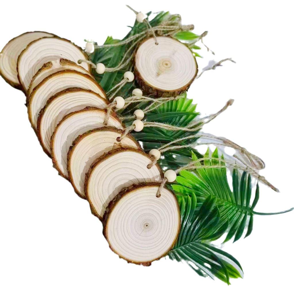DIY Pine Wood Tree Ring Slices: Ideal for Decorative Backgrounds and Handmade Projects