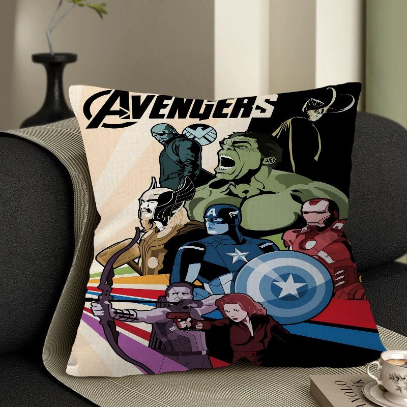 Marvel Wall Art Personalized Pillow Cover Kids Bedroom Wild Party Decor Pillowcase Kid Birthday Shower Gift