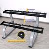 WEZHO 6-Pair Double-Layer Dumbbell Storage Rack