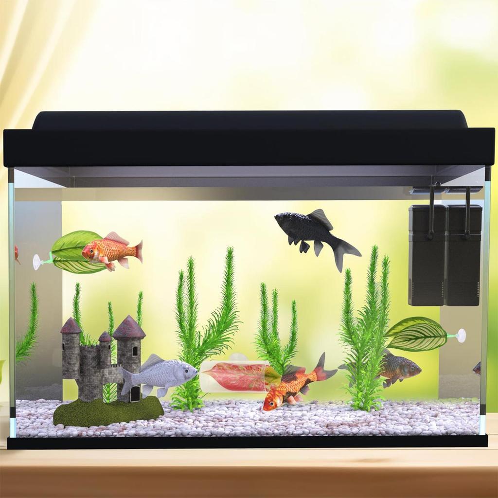 Betta Fish Hammock 5 Pieces Adjustable Betta Leaf Hammock Fish Toys Set Aquarium Decor For Corner Sleeping Breeding Playing