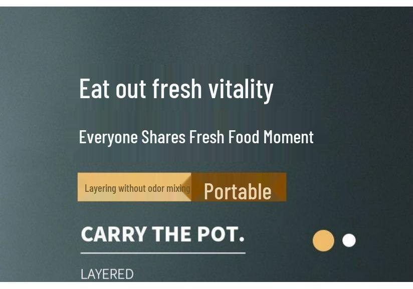 Large Capacity Stainless Steel Insulated Food Container - Multi-Layer Bento Box with Handle