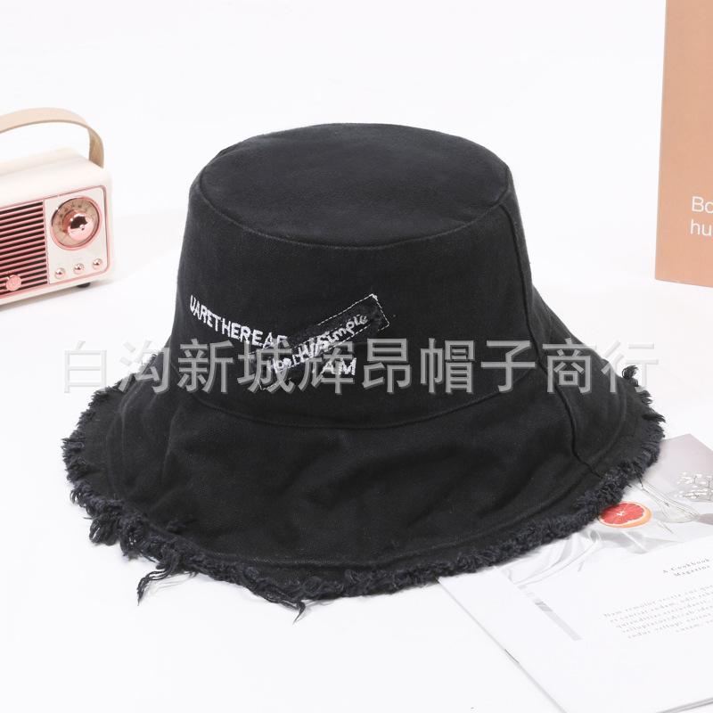 Korean bucket hat women's spring and summer sun hat autumn and winter versatile sunshade sunshade Internet celebrity basin hat tide brim
