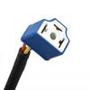 H4 Socket Connector Wiring Harness Blue+Black Plastic+Ceramic Male & Female