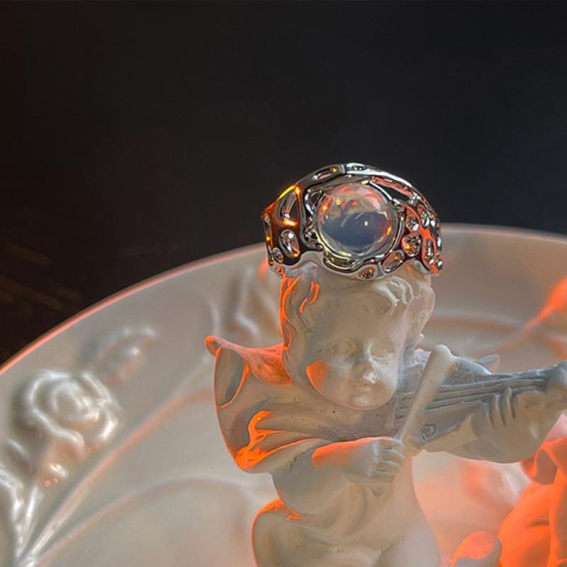 Damen Retro Ringe Luxus Trendiger Verstellbarer Öffnungsring Schmuckzubehör Für Mädchen Geschenke