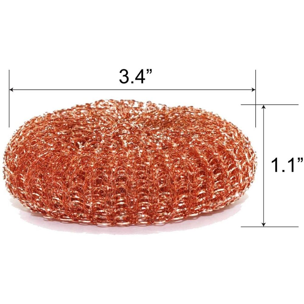 Dishwashing Desoldering Soldering Kitchen Copper Coated Cleaning Ball Scourers Cleaner Scrubber Pad