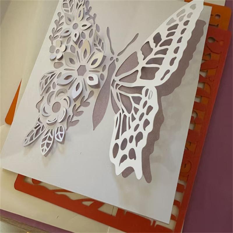 Butterfly Die Cut Stencils Scrapbooking Embossing Tool Carbon Steel Cutting Die for Scrapbooking Card Making Album