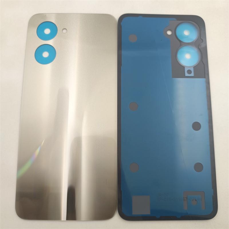 For OPPO Realme C33 RMX3624 Phone Housing Middle Frame+Battery Cover Panel Rear  Housing Rear  Replacement Parts