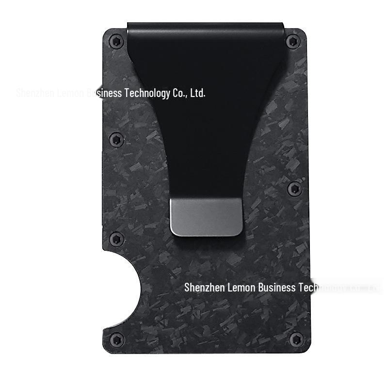 Forged Carbon Fiber RFID Blocking Metal Card Holder