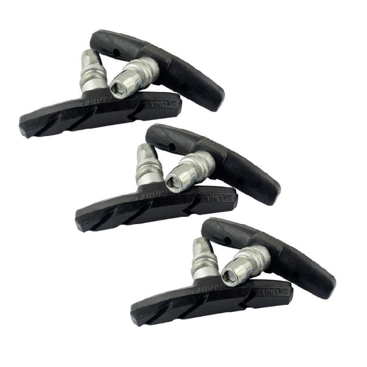 Bike Disc Brake Pad, 3 Pair of Bicycles Brake Pad Road Rubber Bike Brake Shoe