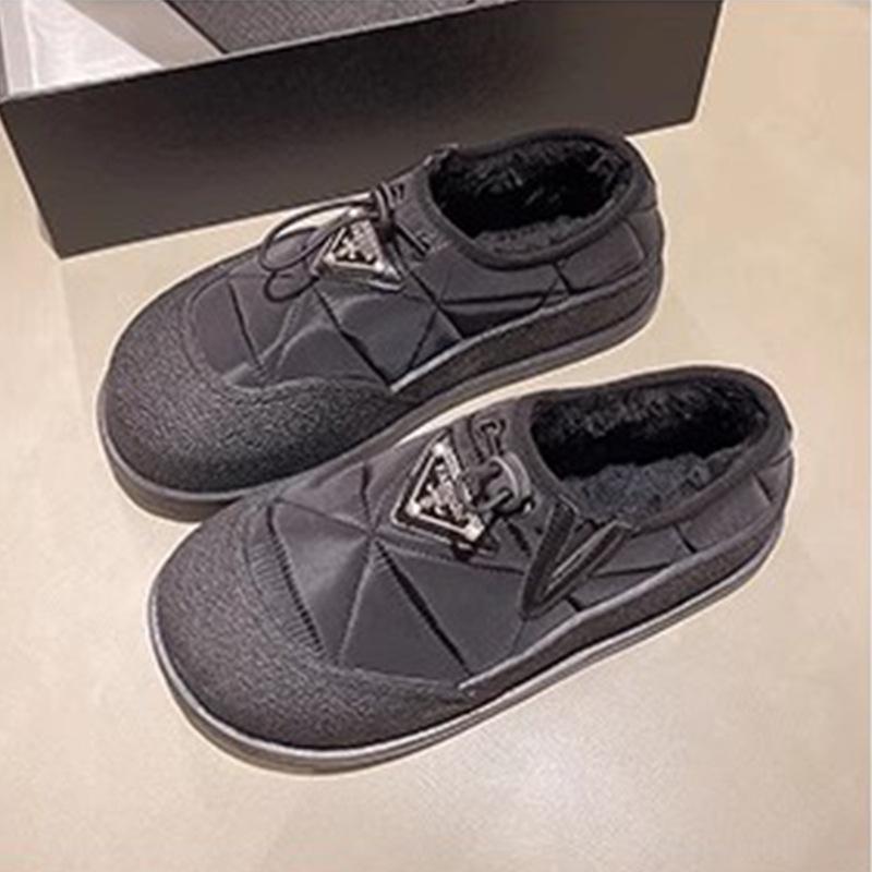 Women's lightweight comfortable cold warm padded snow boots non-slip wear outdoor leisure sports cotton boots bare boots