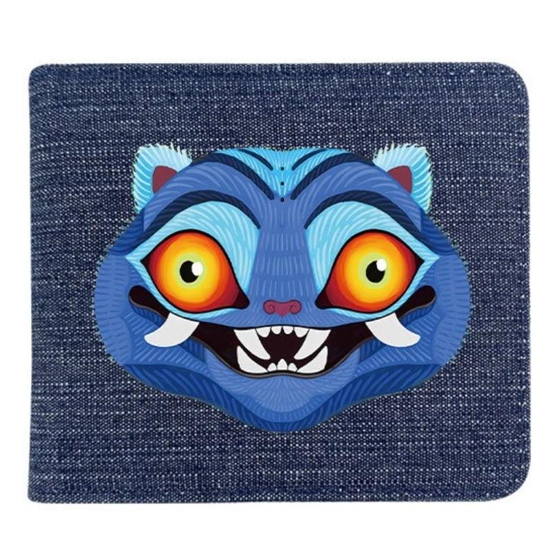 Fold Denim Kpop Hunters Rumi Zoey Mira Anime Wallet Short Purse