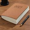 2027 Daily Planner Monthly Agenda, Vintage Sheepskin Texture Cover, Thick Paper Journal Notebook Book for Business Office And Personal Academic Task