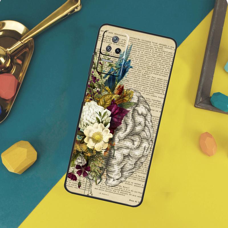 Anatomy Brain Case For Xiaomi 13 14 15 Ultra 11T 12T 13T 14T Pro POCO X7 Pro X3 X5 X6 F5 F6 M6 Pro Funda