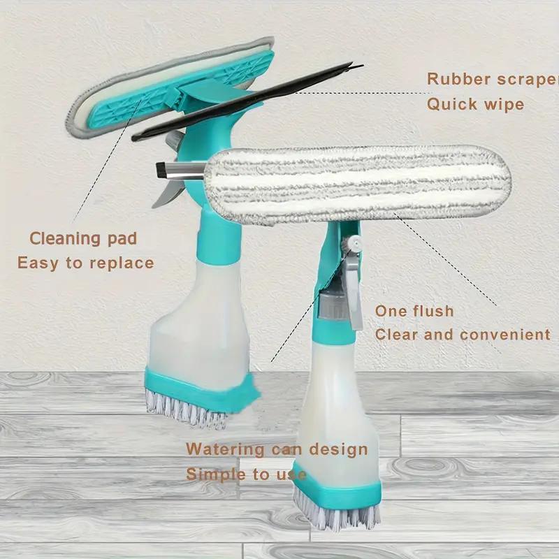 4 In 1 Window Cleaning Brush Bathroom Mirror Glass Wiper Car Cleaning Tool Sliding Door Shower Glass Door Clean