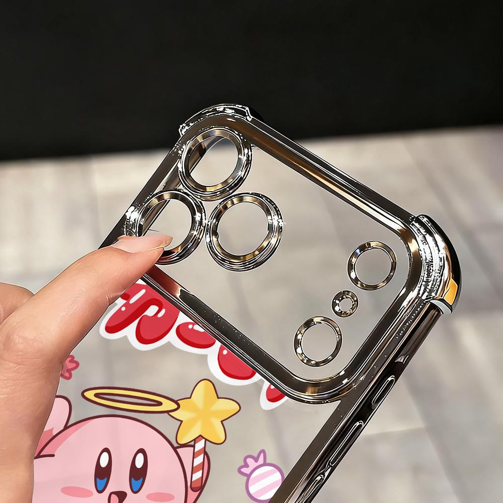 Pink K-Kirbys Phone Case for Xiaomi Redmi Note 15 14 13 12 14C 13C 12C 10C Pro Plus 4G 5G Anti-drop Transparent Cover