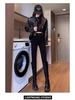 Women's High-Waisted Fleece-Lined Skinny Pants for Winter 2025 - Perfect for Sports & Yoga