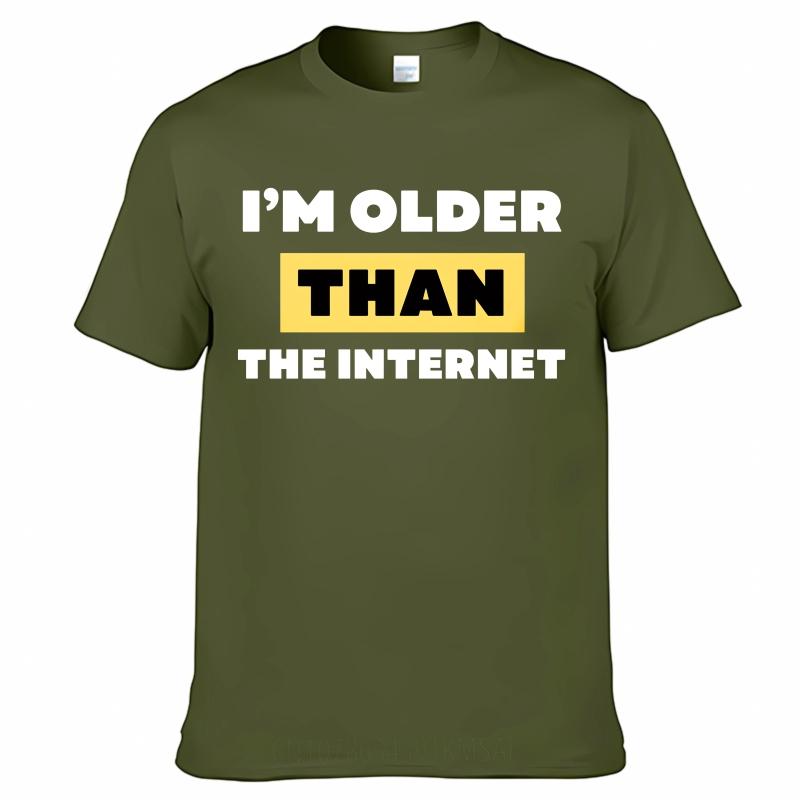 Anime Boys Summer Tshirt Im Older Than The Internet Short Sleeve Travel Round Neck For Her Tshirt Everyday Tee Premium Gift