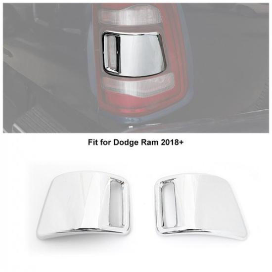 Chrome Rear TailLight Tail Light Lamp Guard Cover Trim For Dodge Ram 1500 18+