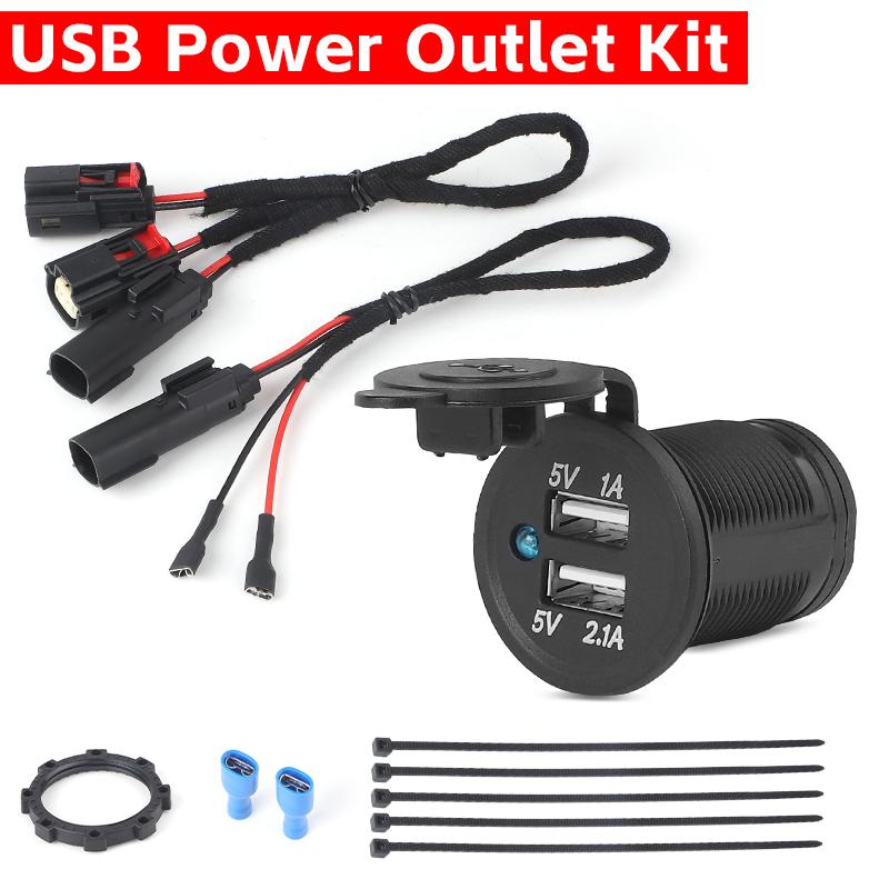 860201261 New USB Power Outlet Kit for Ski-Doo Lynx REV Gen4 Series Accessories Cable Wiring Harness Adapter Parts Replacement 1 Set