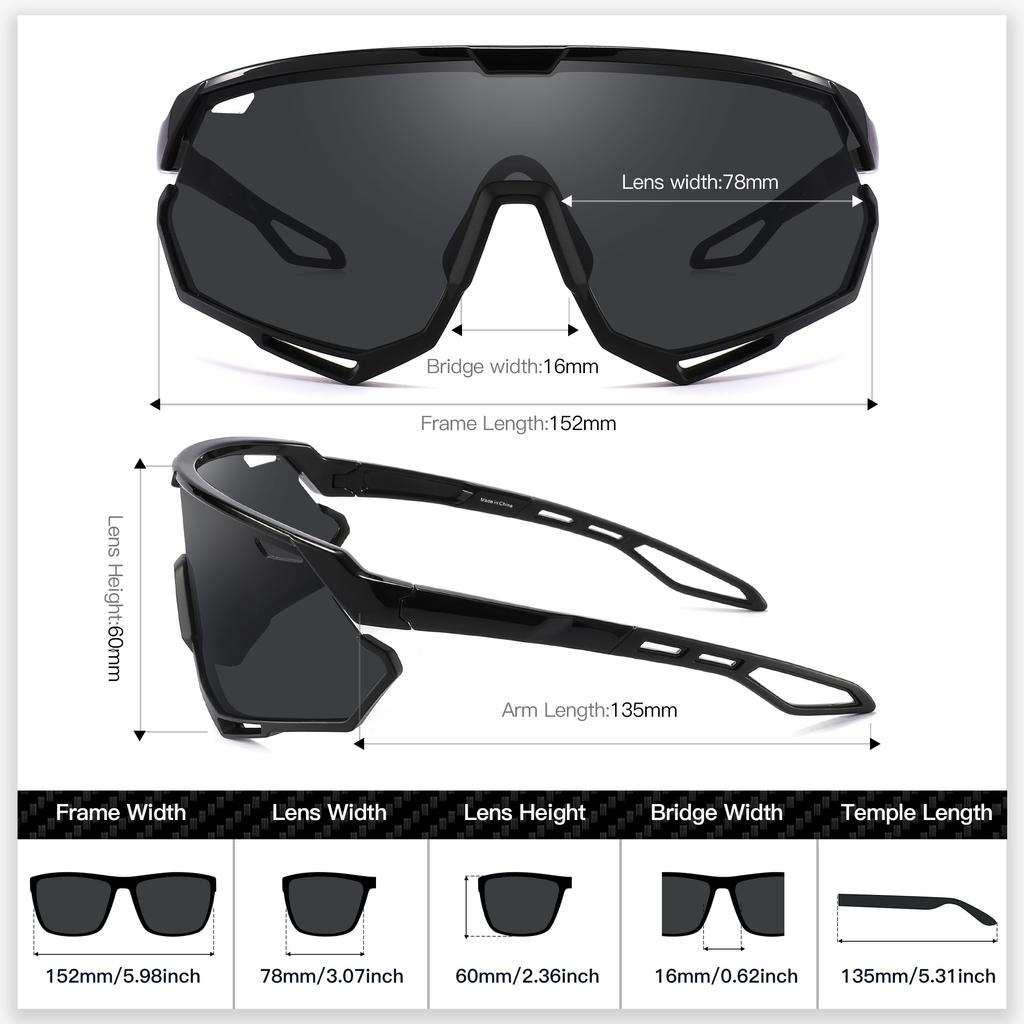 Sports Baseball UV400 for Road and Driving [SINSPORT eyewear] Sunglasses, Sunglasses, Protection, Running, Bike, Fishing, Cycling, Golf,