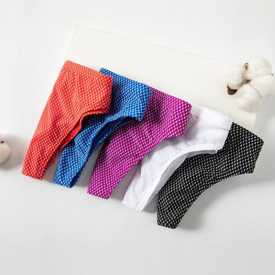 Men Briefs Low-rise Solid Color U-Convex Panties Soft Breathable Comfortable Slim Fit Elastic Underwear Daily Wear