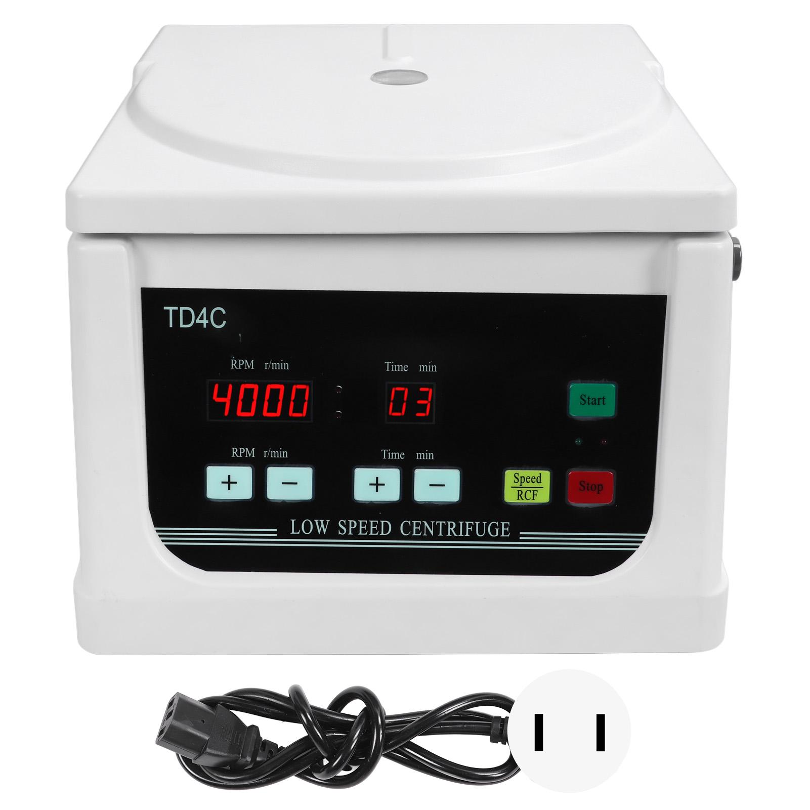 TD4C Desktop Centrifuge Machine 8*10/15ml 2200xg 4000r/min LCD Screen Laboratory Benchtop Centrifuge with Timer for Blood Beauty
