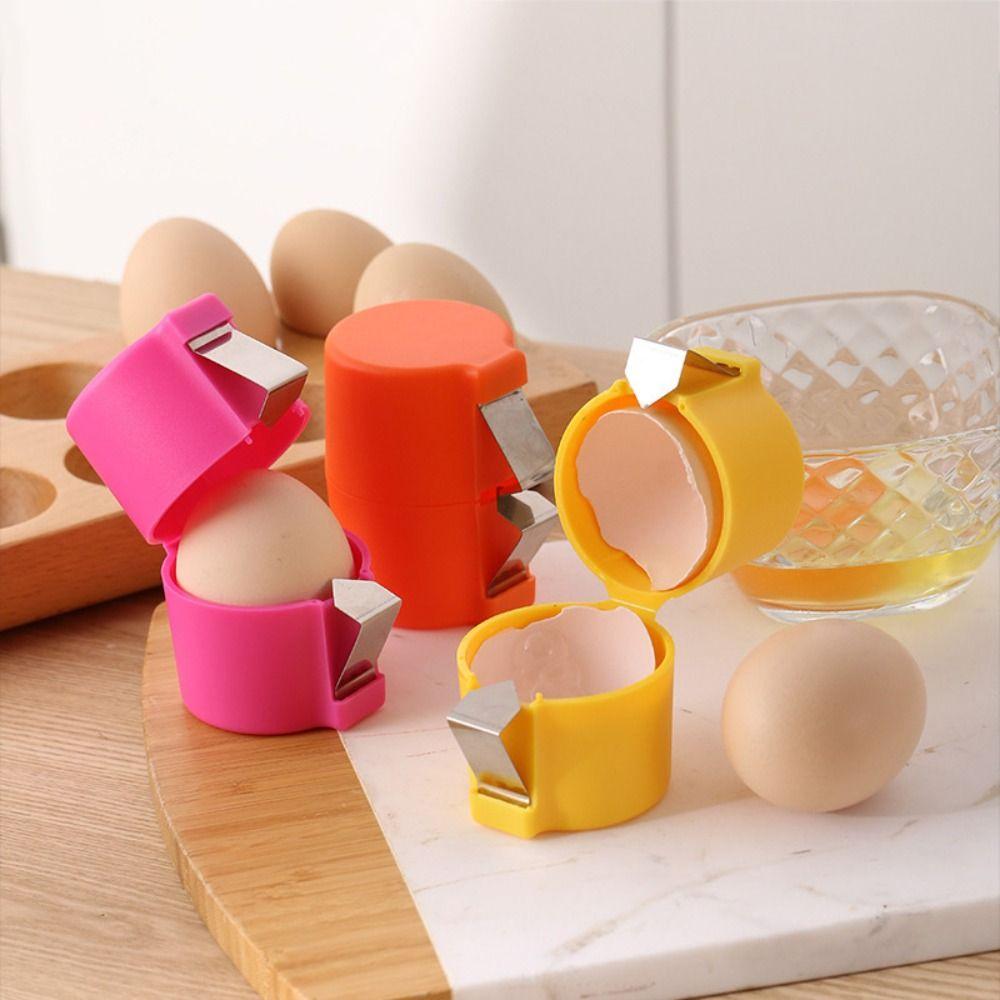 3pcs Professional Egg Shell Separator Cylindrical Egg Breaker Household Egg Crackers Baking