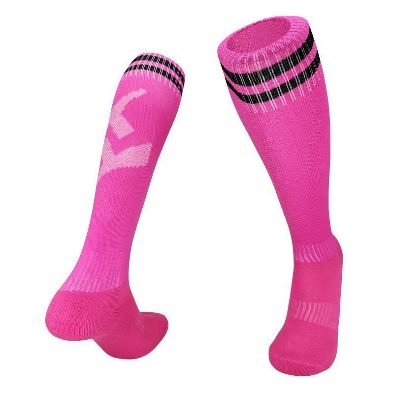Over-knee Football Socks Men's and Women's Stockings Towel Bottom Sweat-absorbing Non-slip Sports Socks Children's Adult Breathable Thickened Socks