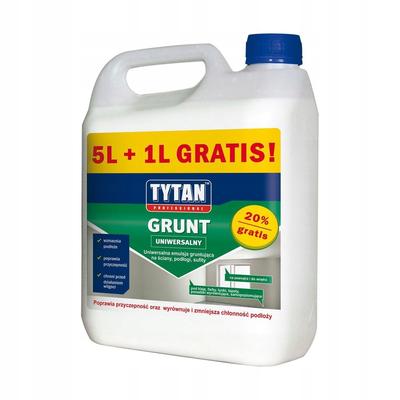 Grunt Tytan Uniwersalny Professional Do Gruntowania Ścian XXL 6L