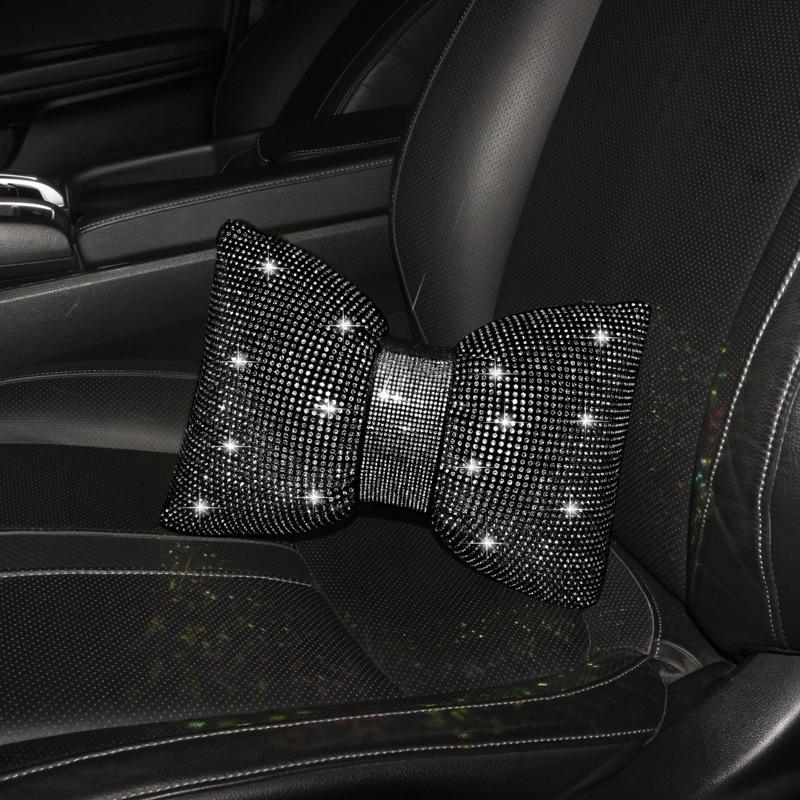 Multi-Color Diamond Car Neck Pillow and Waist Support for Women