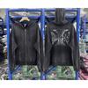 Mens Oversized Hooded Zip-Up Sweatshirt With Graphic Print Cotton Blend Fall Winter Streetwear