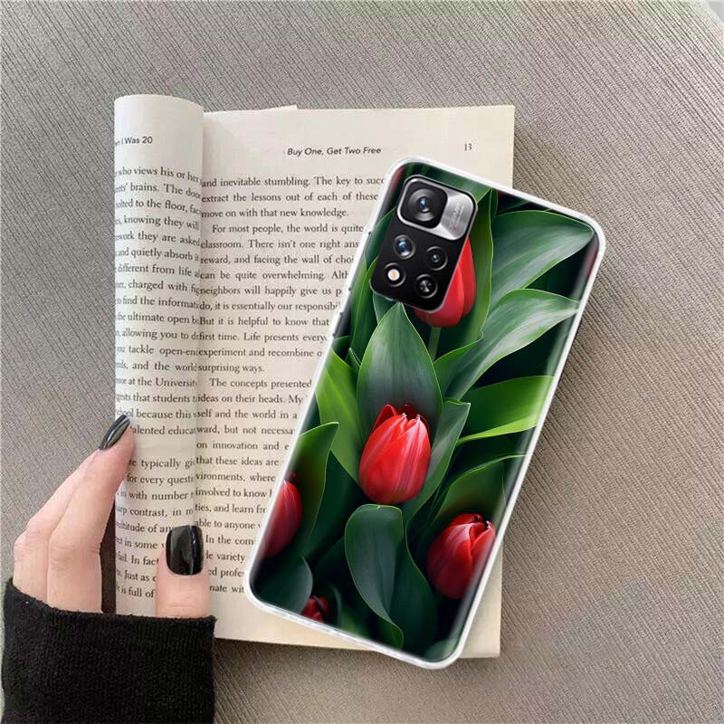 Tulips are Already in Full Bloom Phone Case For Redmi Note 13 12 Pro Plus 14 15 Pro 5G 11 11T 11E 11S 10 Pro 10S 9 9S Cover Cell