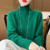 Women Sweater 100% Wool MODERN NEW SAGA Turtleneck Knit Pullover Thick Winter Jumpers Female Knit Tops