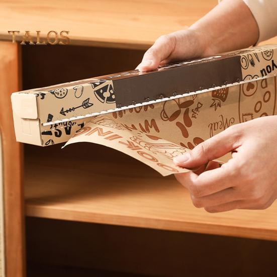 1 Roll Baking Cooking Paper Food Packaging Heat Resistant Eco-Friendly Fryer Safe Non-Stick Baking Paper Food Supply