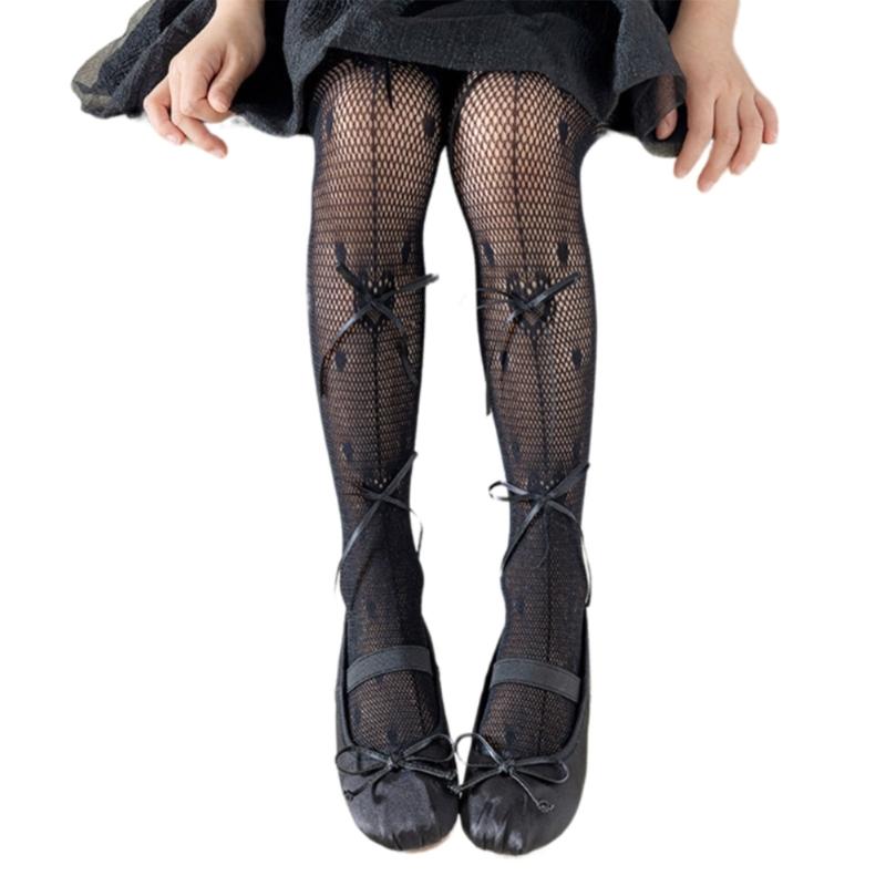 Soft and Breathable Children's Pantyhose Baby Leggings with Bowknot Detail, Trendy & Comfortable Long Stockings