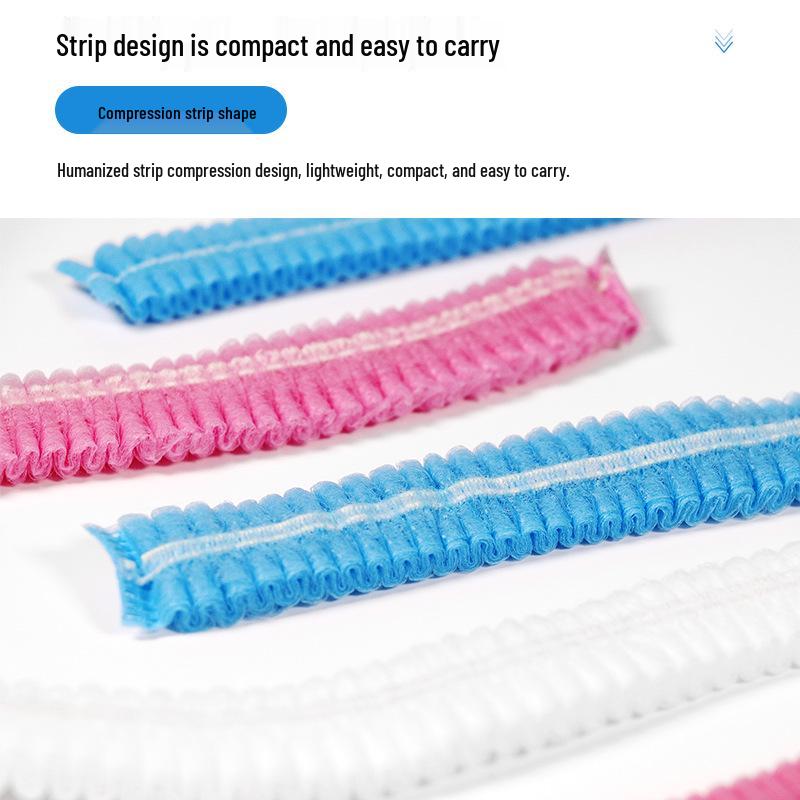 

Breathable Non-Woven Disposable Food Service Hats for Kitchens and Restaurants Blue 19-inch Single Stripe (100 pcs)