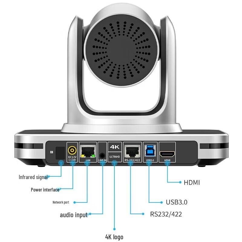 Hongshidai 4K PTZ Video Conference Camera with 12x Optical Zoom (CN version)